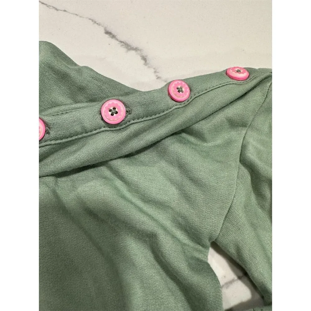 Matilda Jane Girls Green Jumpsuit Size‎ 4 Casual Romper